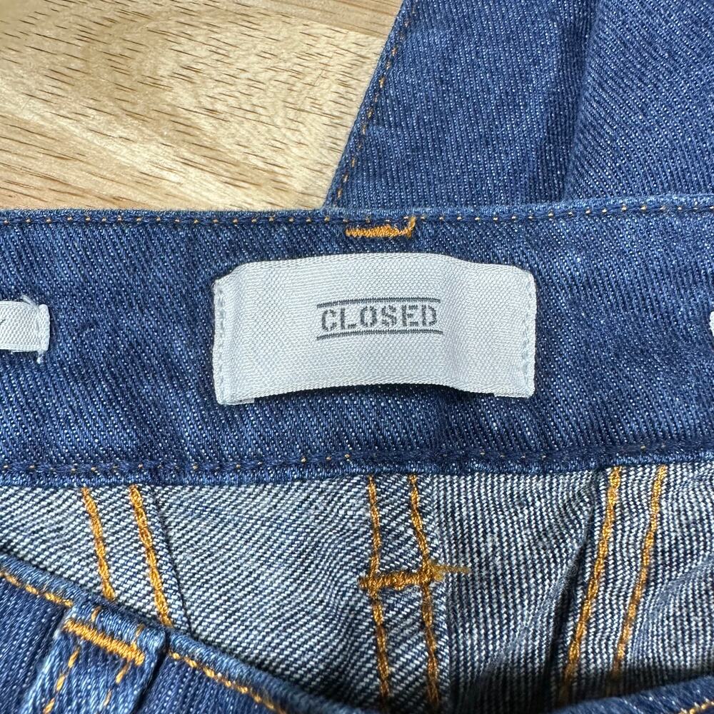 Closed NWT Slim Fit Mid Waist Baker Dark Washed Jeans Size 27 Organic Cotton - Picture 3 of 11